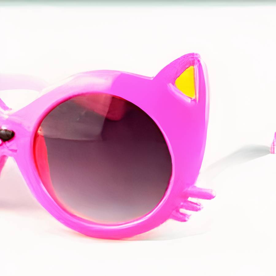 Kids Glasses with Cat-Shaped Frame Cute Eyewear for Children