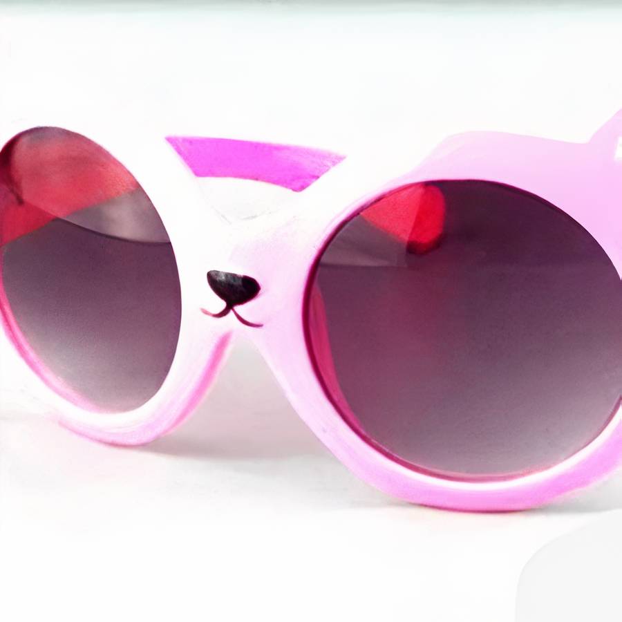 Kids Glasses with Cat-Shaped Frame Cute Eyewear for Children