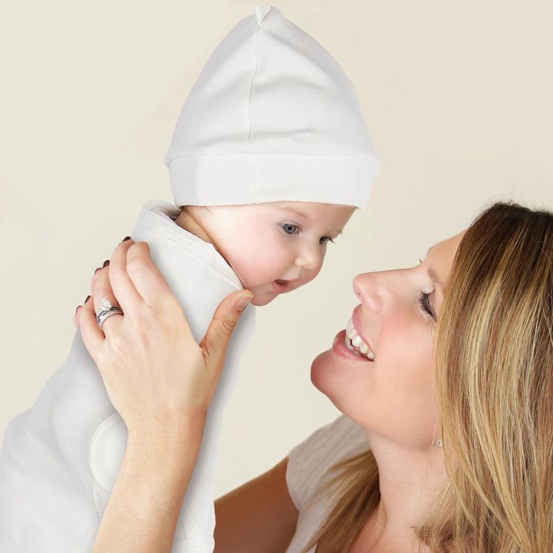 Swaddle Sleeping Bag with Matching Baby Hat for Newborns