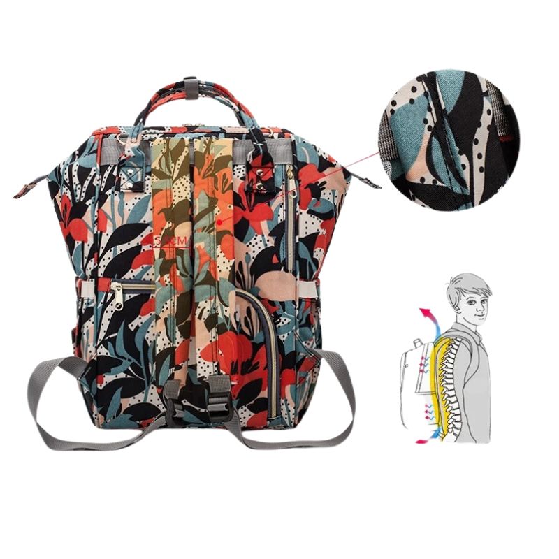 Lequeen Baby Diaper Backpack Bag for Moms and Dads Spacious Travel Changing Bag