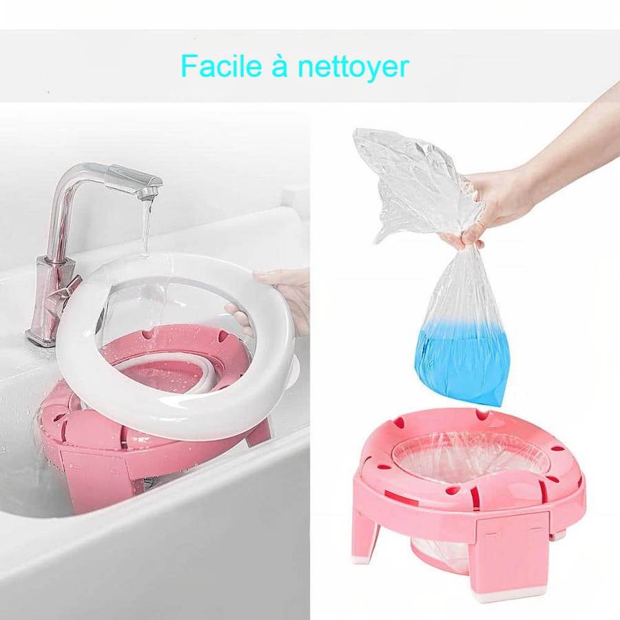 Portable Silicone Baby Pot Toddler Travel Training Toilet Seat