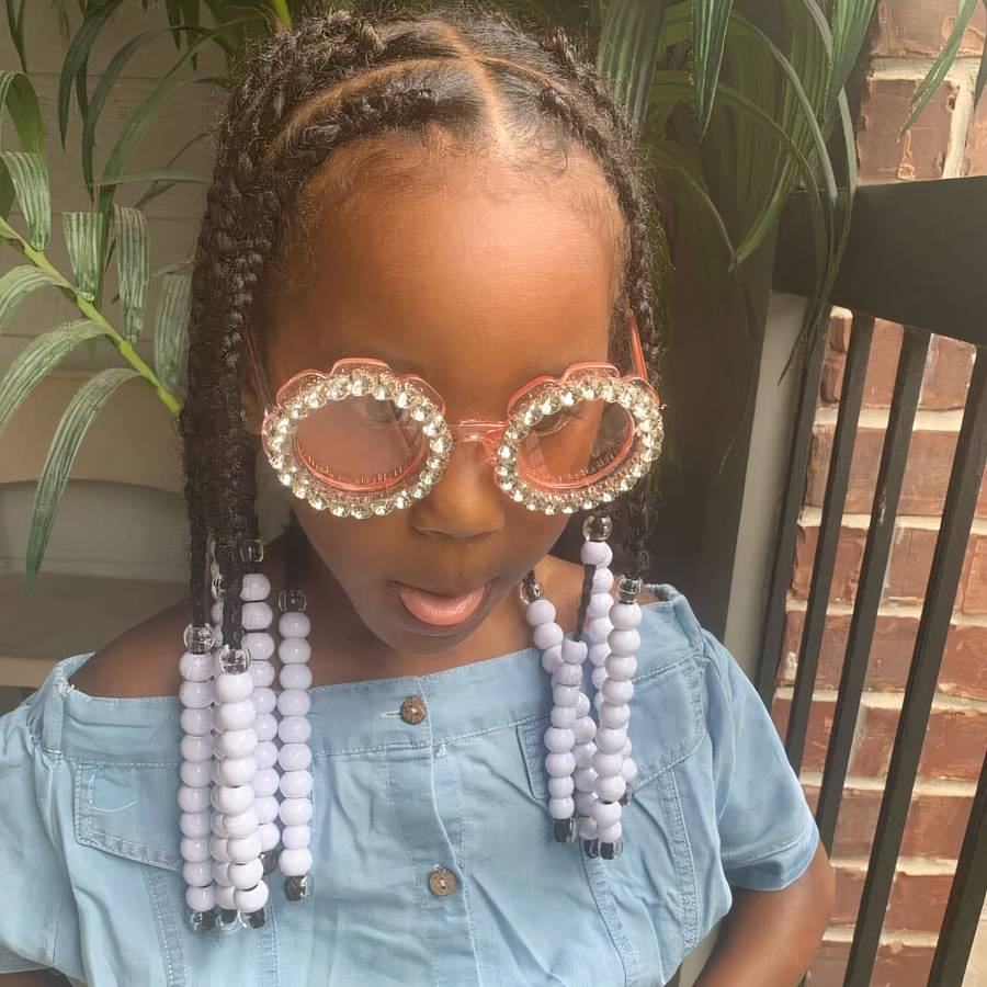 Kids Floral Pattern Sunglasses UV Protection Toddler Girls Boys Shades