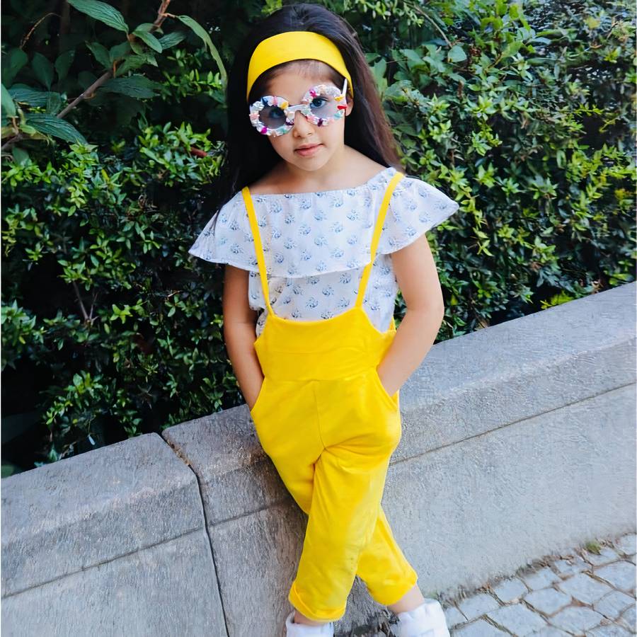 Kids Floral Pattern Sunglasses UV Protection Toddler Girls Boys Shades
