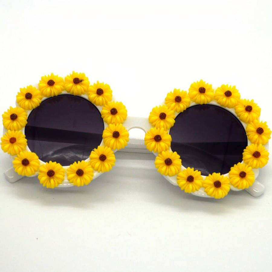 Kids Floral Pattern Sunglasses UV Protection Toddler Girls Boys Shades