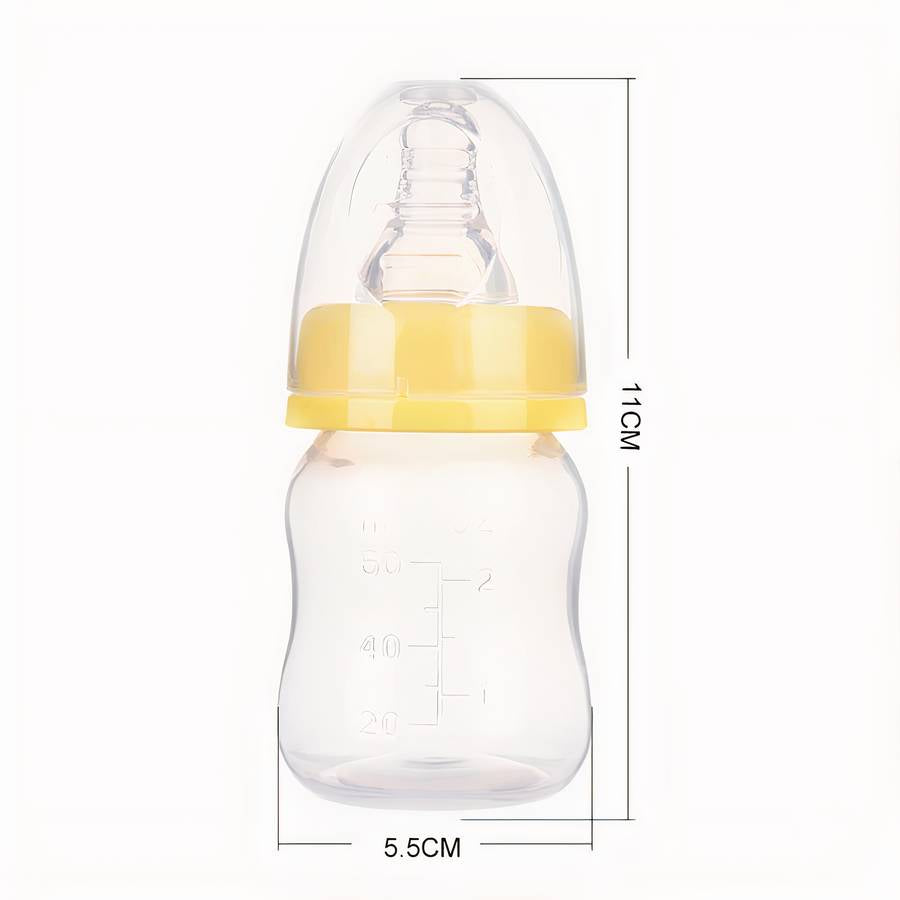 Natural Mini Baby Feeding Bottle Breastfeeding Nipple Infant Toddler Starter Bottle