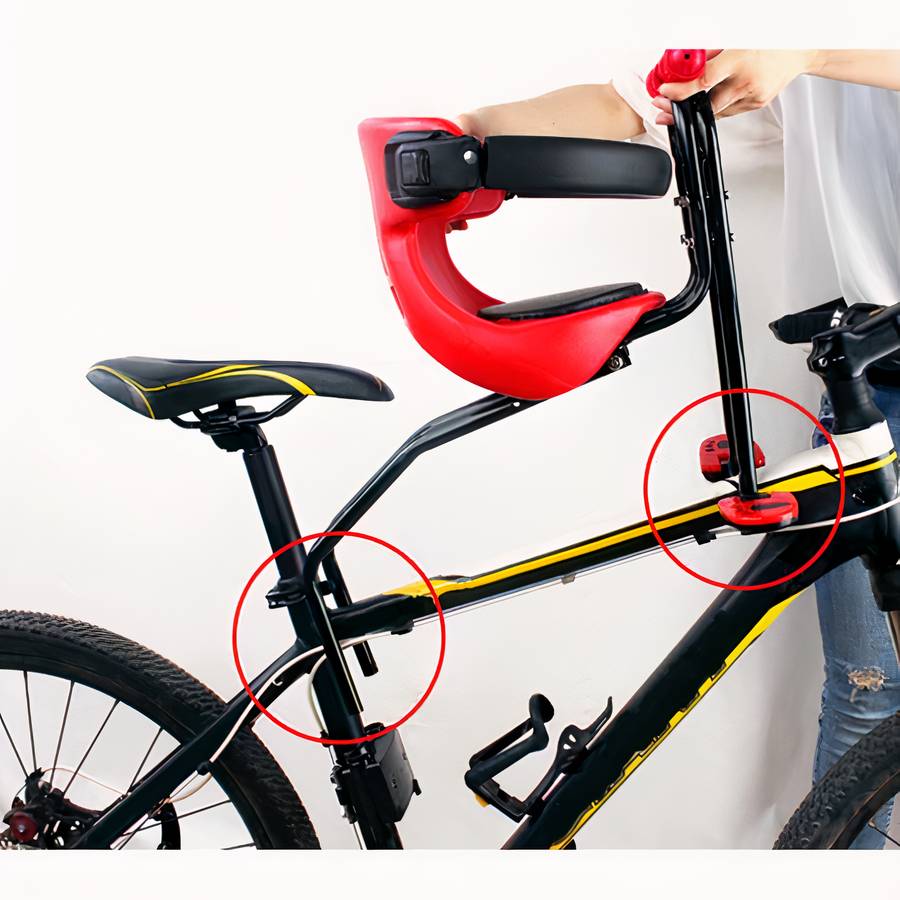 Secure Baby Bicycle Seat for Toddlers with Safety Harness