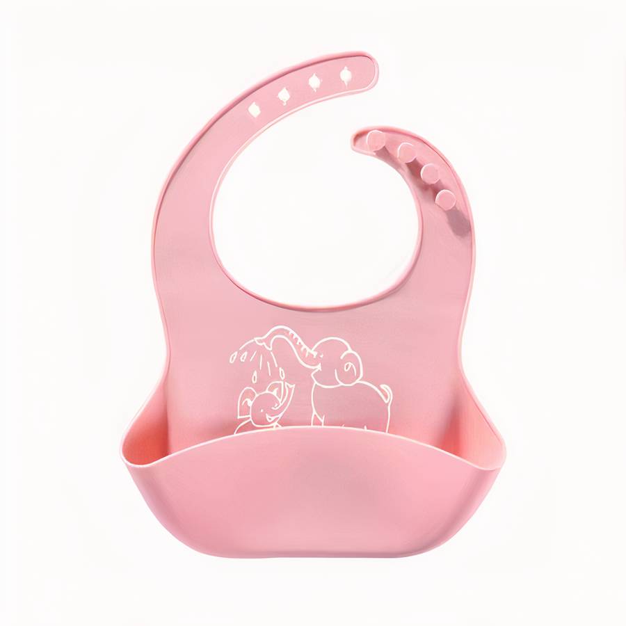 Soft Silicone Baby Bib Waterproof Easy Clean Toddler Feeding Accessory