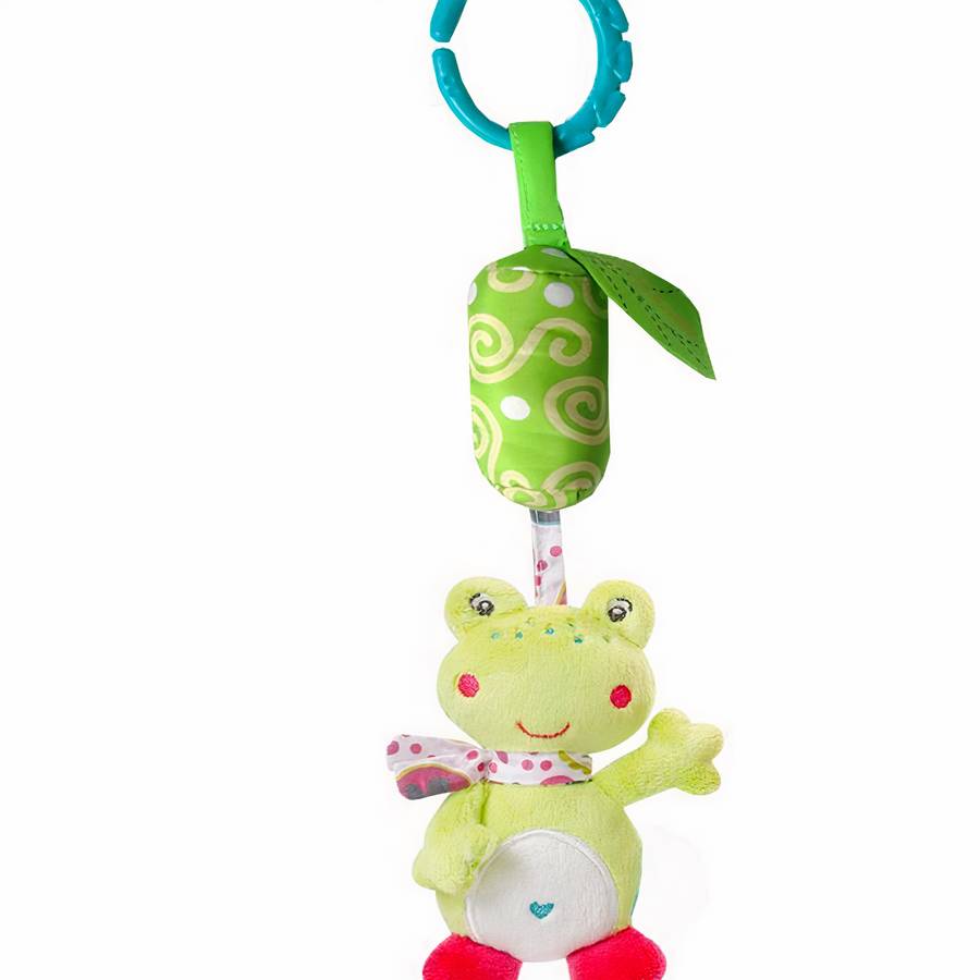 Cotton Baby Rattle Hand Plush Toy with Bell Sensory Teether for Infants