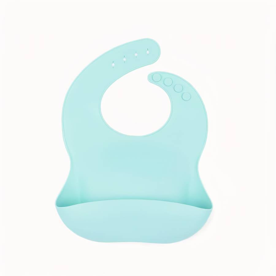 Waterproof Durable Silicone Baby Bib Easy Clean Mess Free Baby Feeding Accessory
