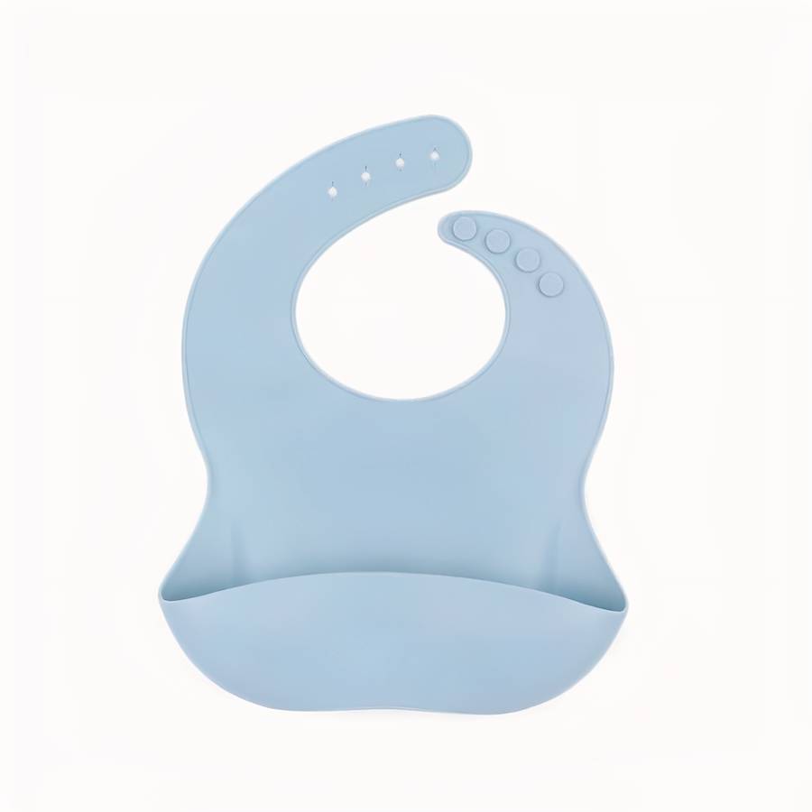 Waterproof Durable Silicone Baby Bib Easy Clean Mess Free Baby Feeding Accessory