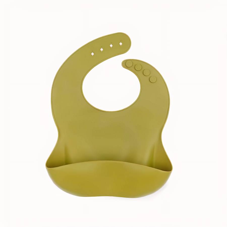 Waterproof Durable Silicone Baby Bib Easy Clean Mess Free Baby Feeding Accessory