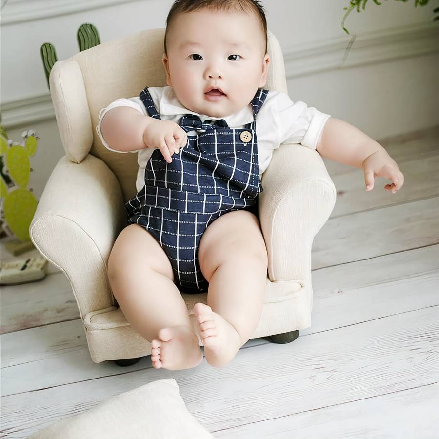 Solid Wood Newborn Photography Prop Sofa Bench