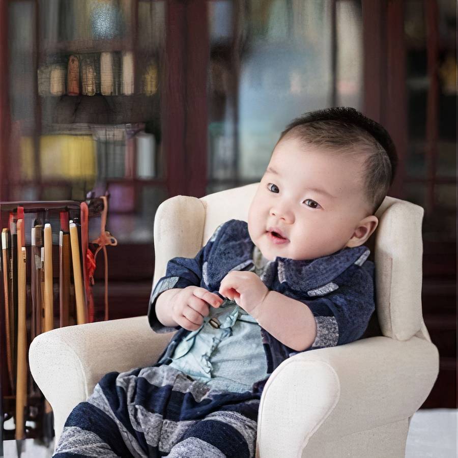 Solid Wood Newborn Photography Prop Sofa Bench