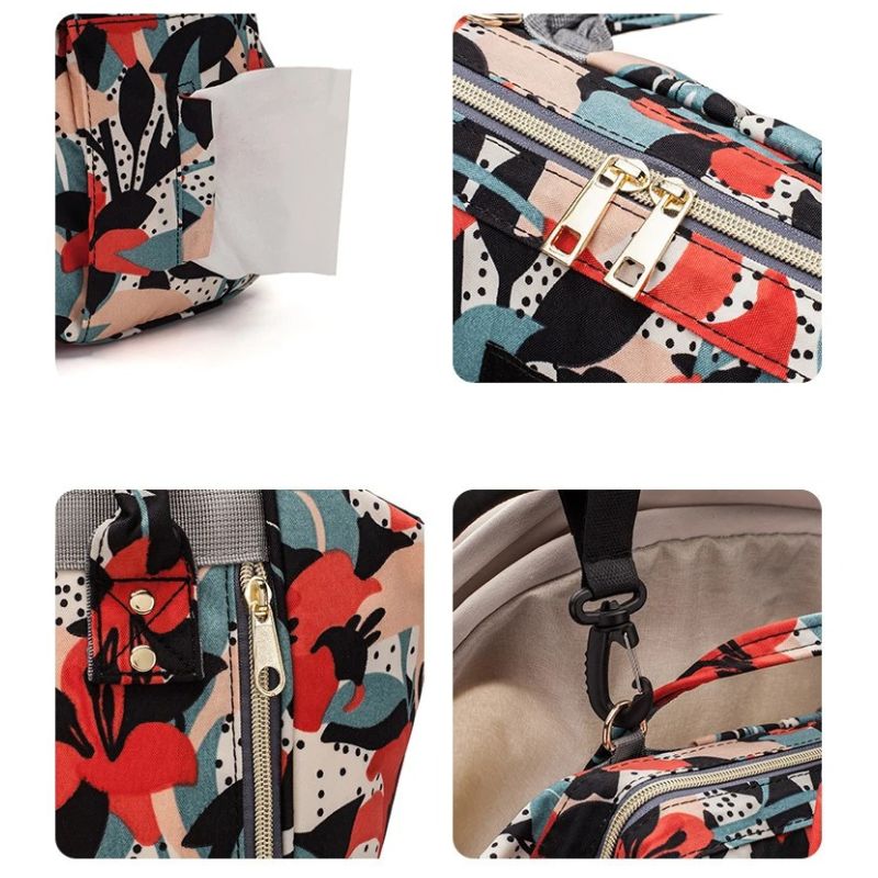 Lequeen Baby Diaper Backpack Bag for Moms and Dads Spacious Travel Changing Bag