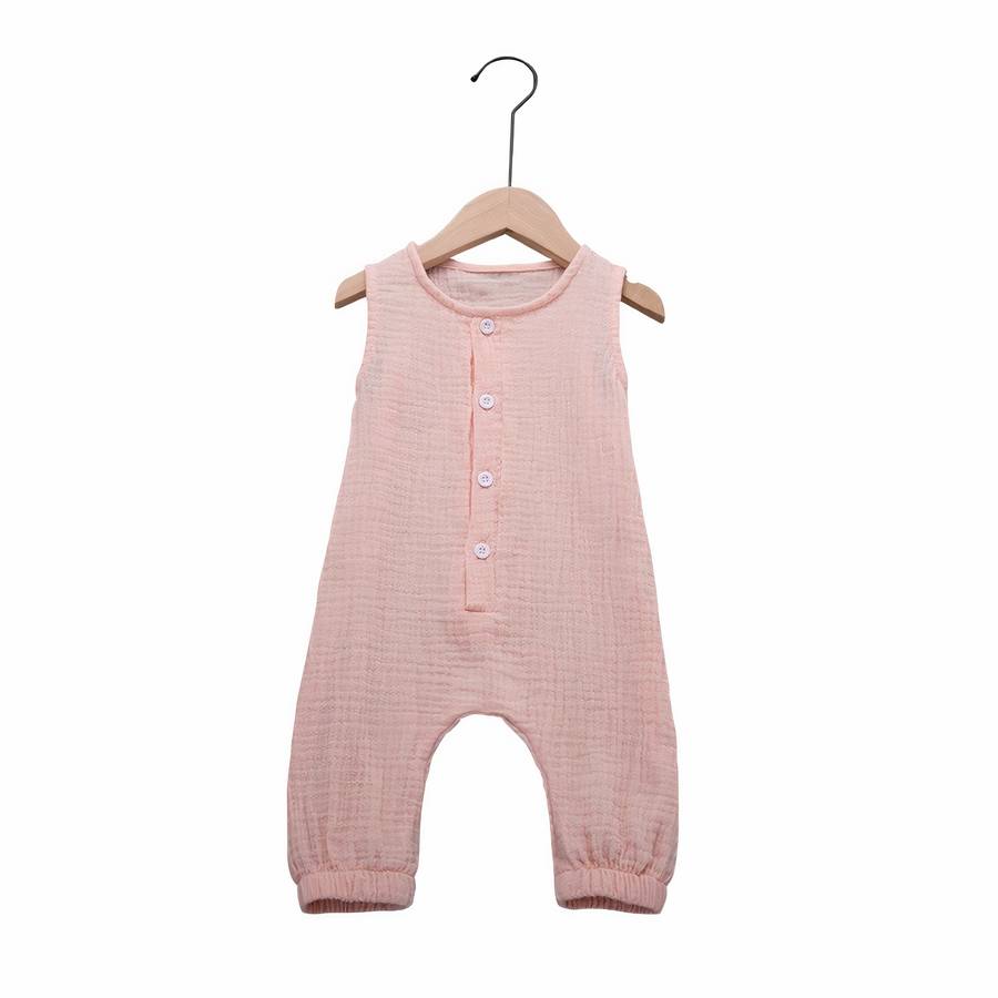 Baby Muslin Romper Jumpsuit Soft Lightweight Infant Outfit
