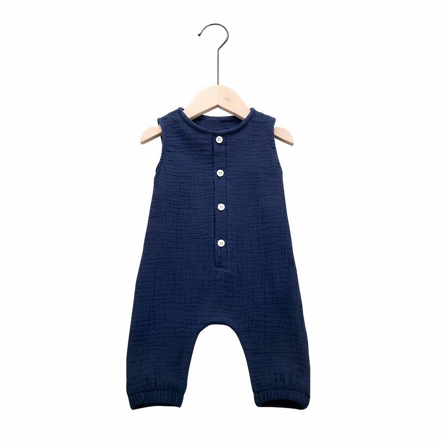 Baby Muslin Romper Jumpsuit Soft Lightweight Infant Outfit