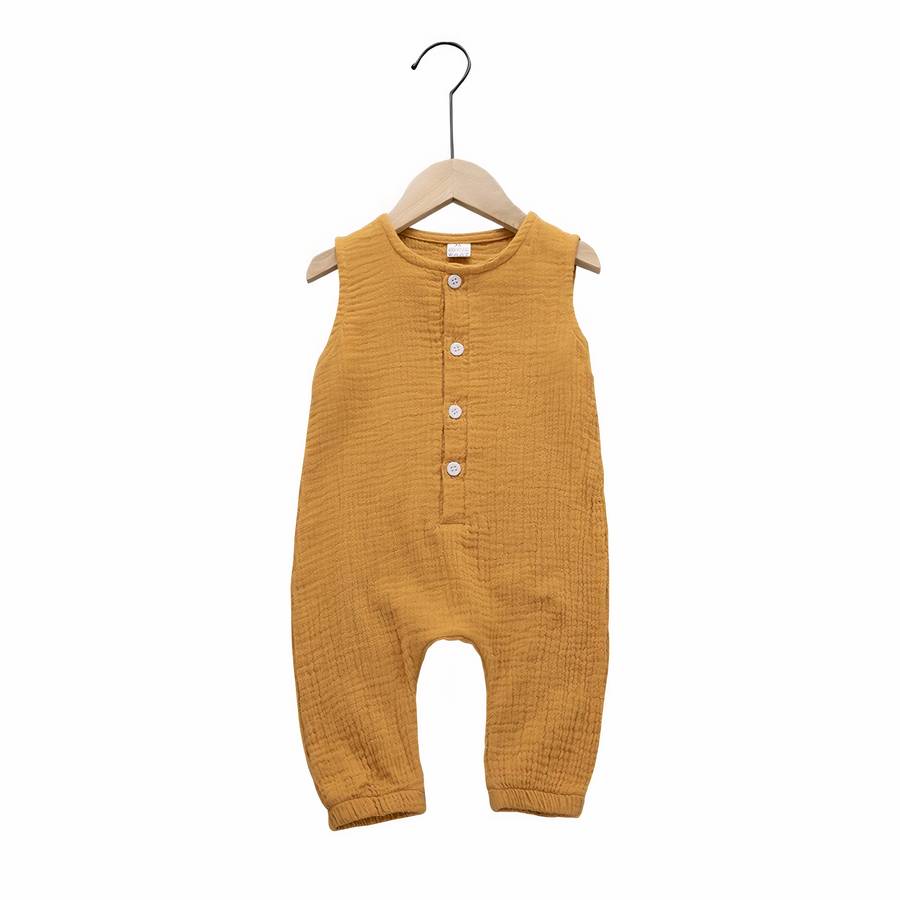 Baby Muslin Romper Jumpsuit Soft Lightweight Infant Outfit