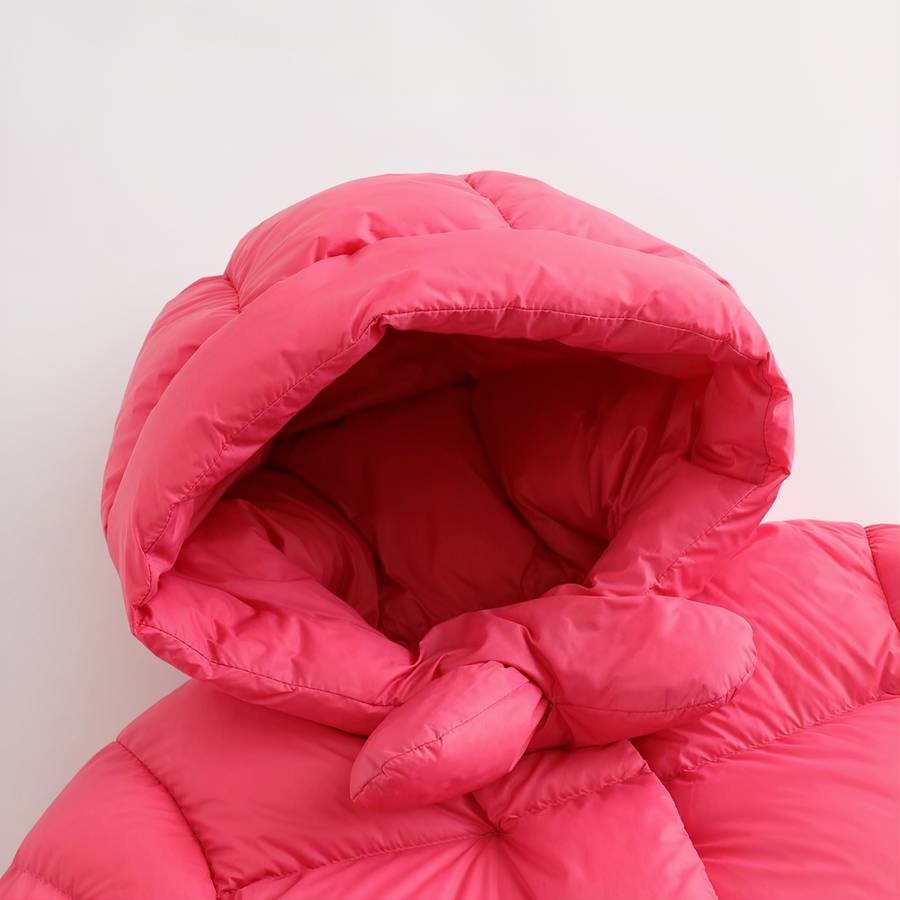 Cozy Pink Baby Girl Puffer Jacket Toddler Winter Coat
