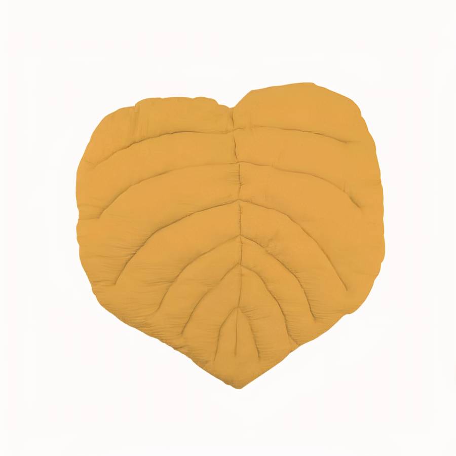 Nordic Leaf Shaped Baby Play Mat Soft Cotton Crib Blanket for Infant