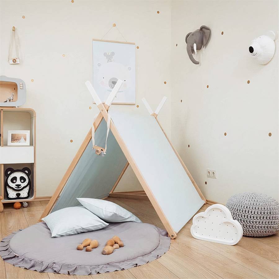 Round Baby Play Mat Soft Cotton Toddler Activity Rug
