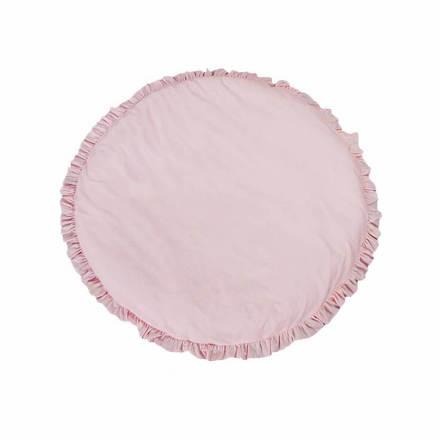 Round Baby Play Mat Soft Cotton Toddler Activity Rug