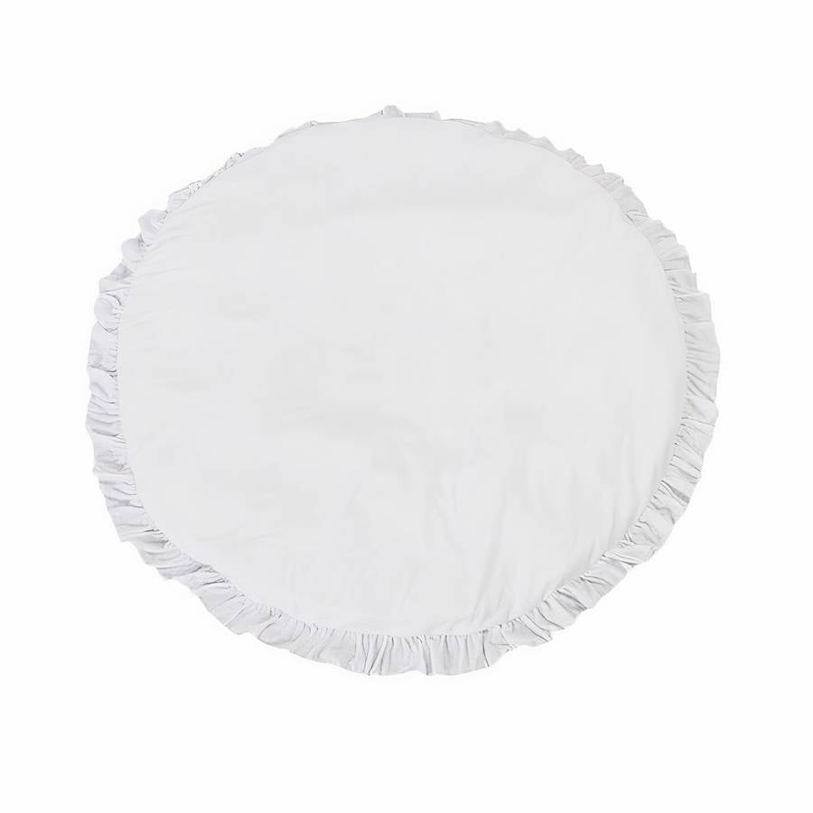 Round Baby Play Mat Soft Cotton Toddler Activity Rug
