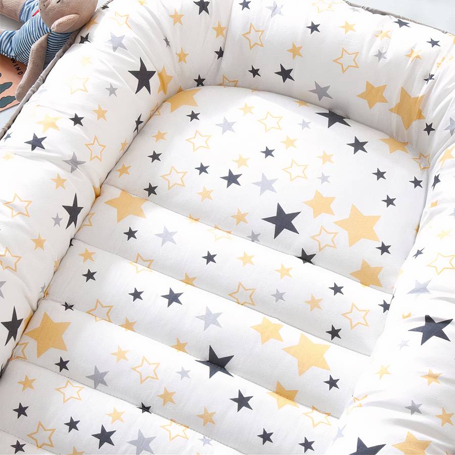 Baby Bed Nest Star Pattern Infant Sleep Pod Baby Lounger Mattress Reducer