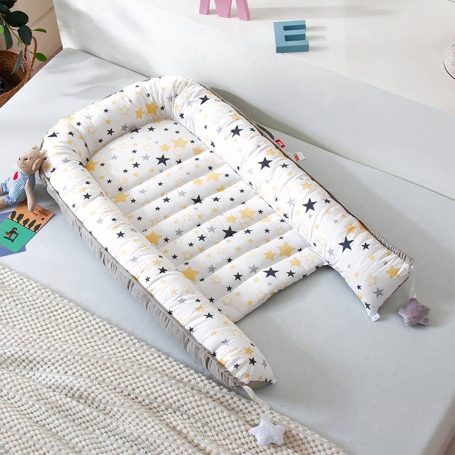 Baby Bed Nest Star Pattern Infant Sleep Pod Baby Lounger Mattress Reducer