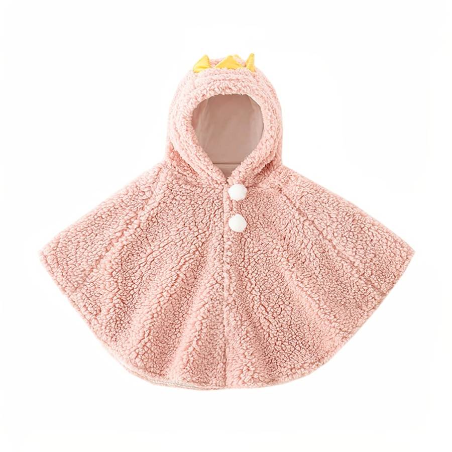 Cute Baby Fleece Hooded Jacket Soft Warm Infant Outerwear