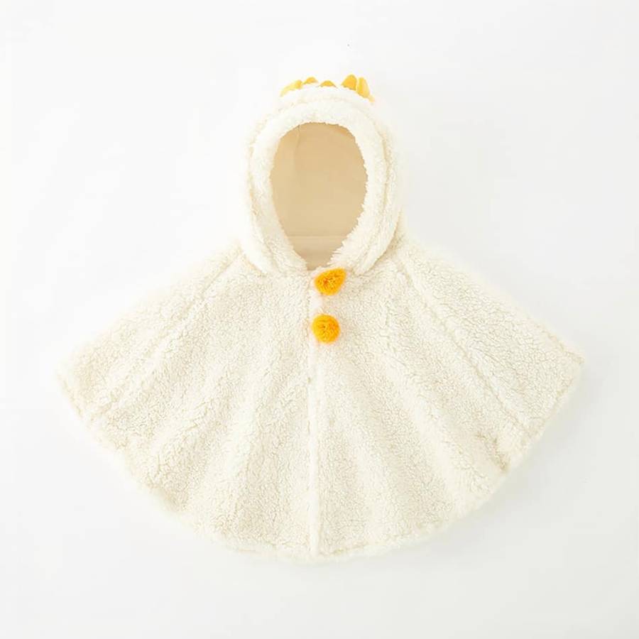 Cute Baby Fleece Hooded Jacket Soft Warm Infant Outerwear
