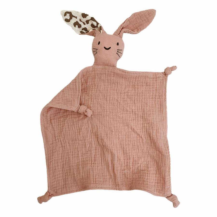 Cute Baby Bunny Lovey Cotton Comforter for Boys and Girls