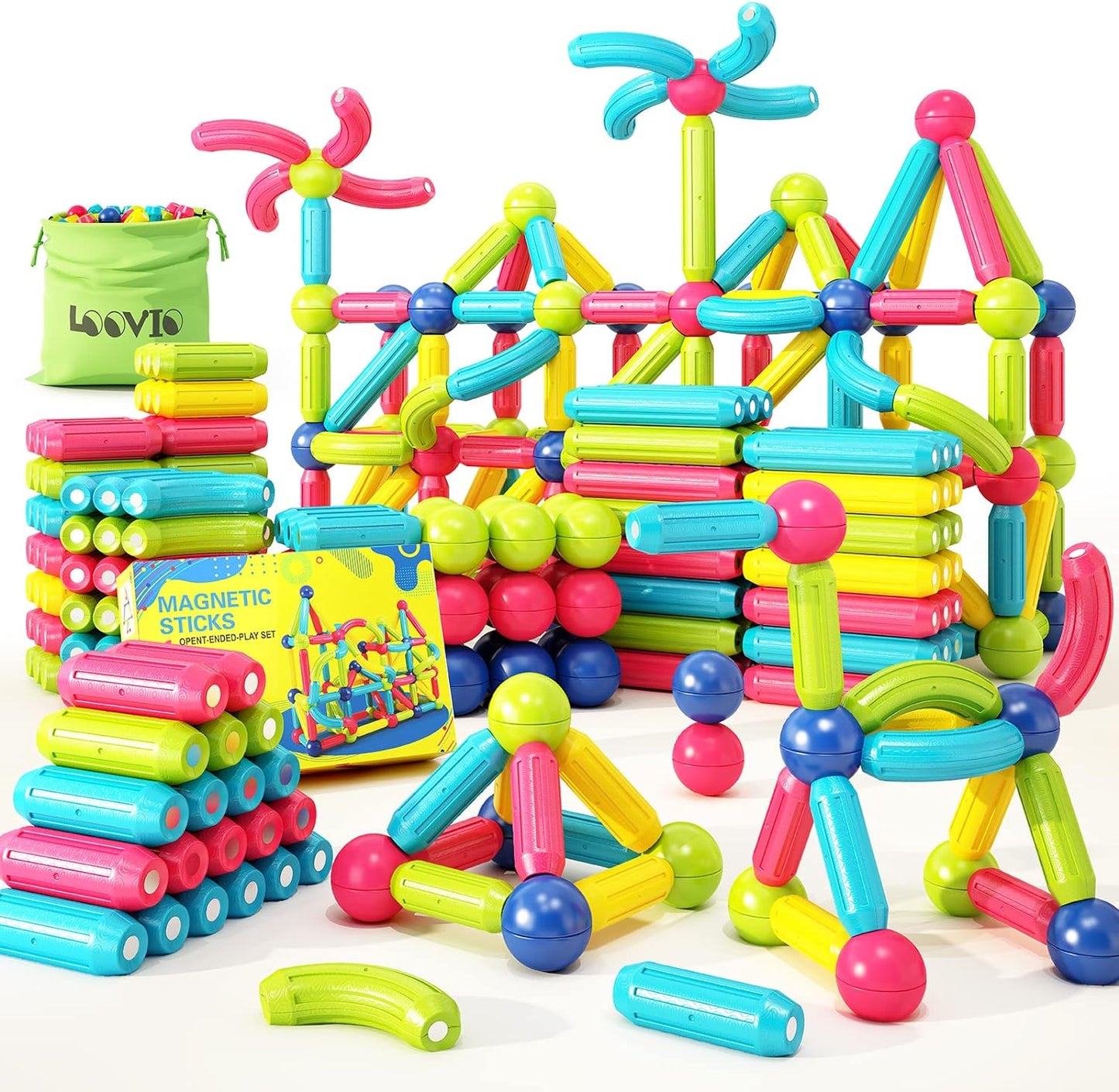 Magnetic Building Set for Kids Educational Toy STEM Construction Blocks