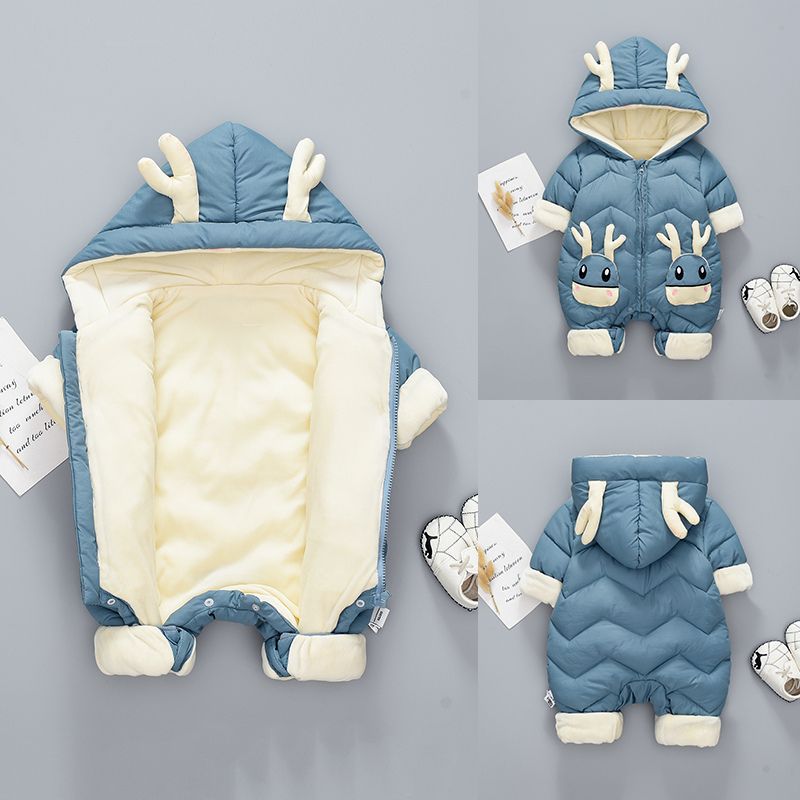 Baby Winter Snowsuit Toddler Warm Insulated One-Piece Bunting Suit