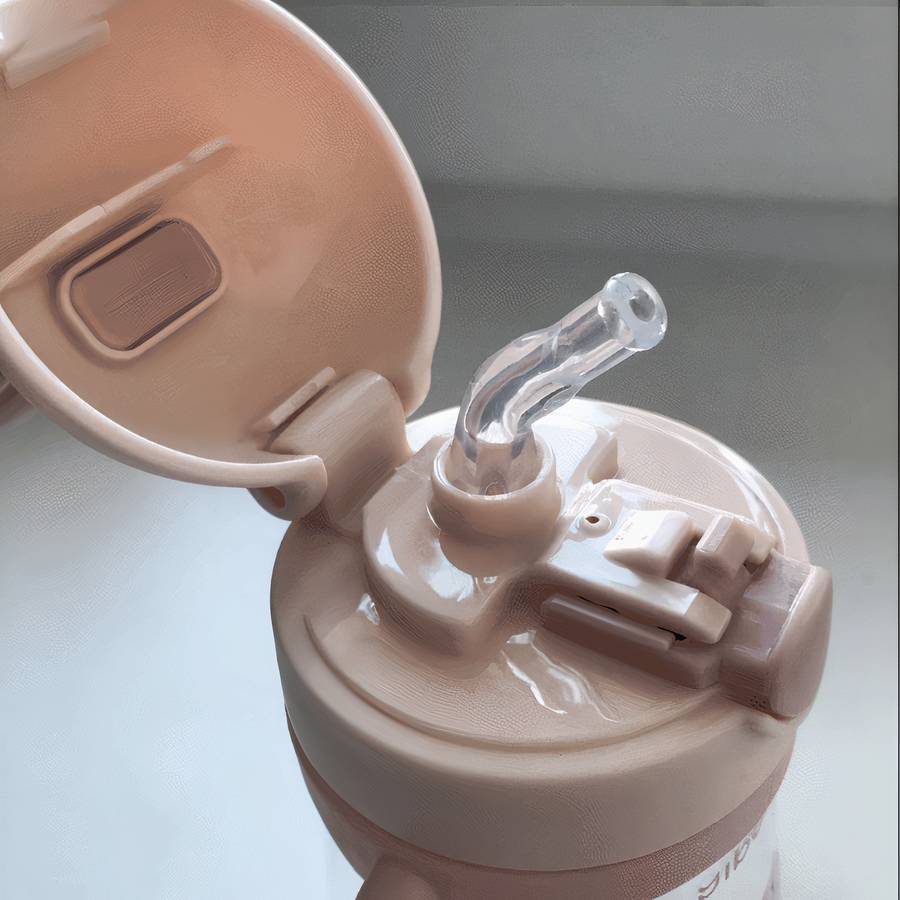 Baby Bottle with Straw for Infants Easy to Drink Infant Feeding Bottle