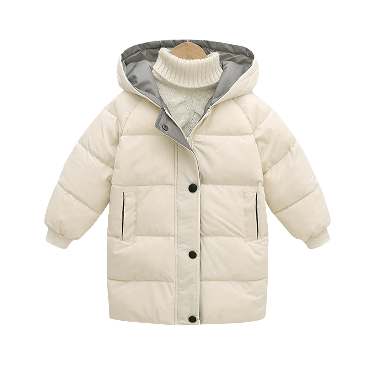 Kids Warm Hooded Parka Winter Jacket for Boys and Girls