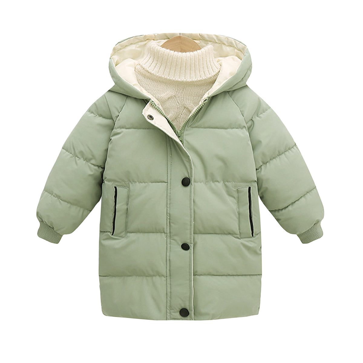 Kids Warm Hooded Parka Winter Jacket for Boys and Girls