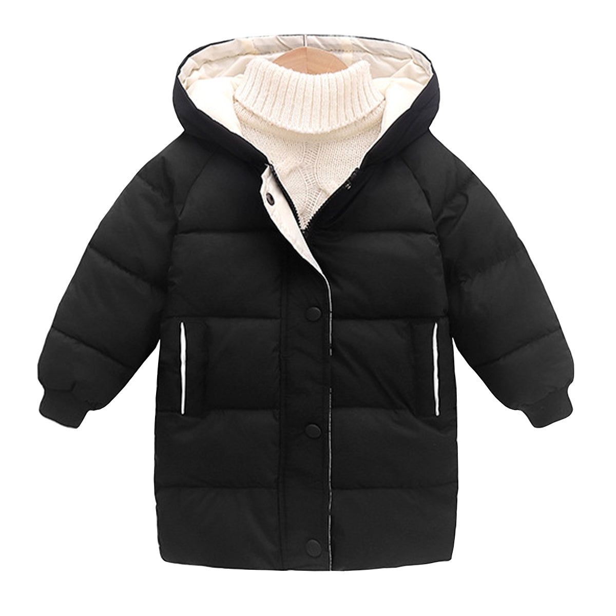 Kids Warm Hooded Parka Winter Jacket for Boys and Girls