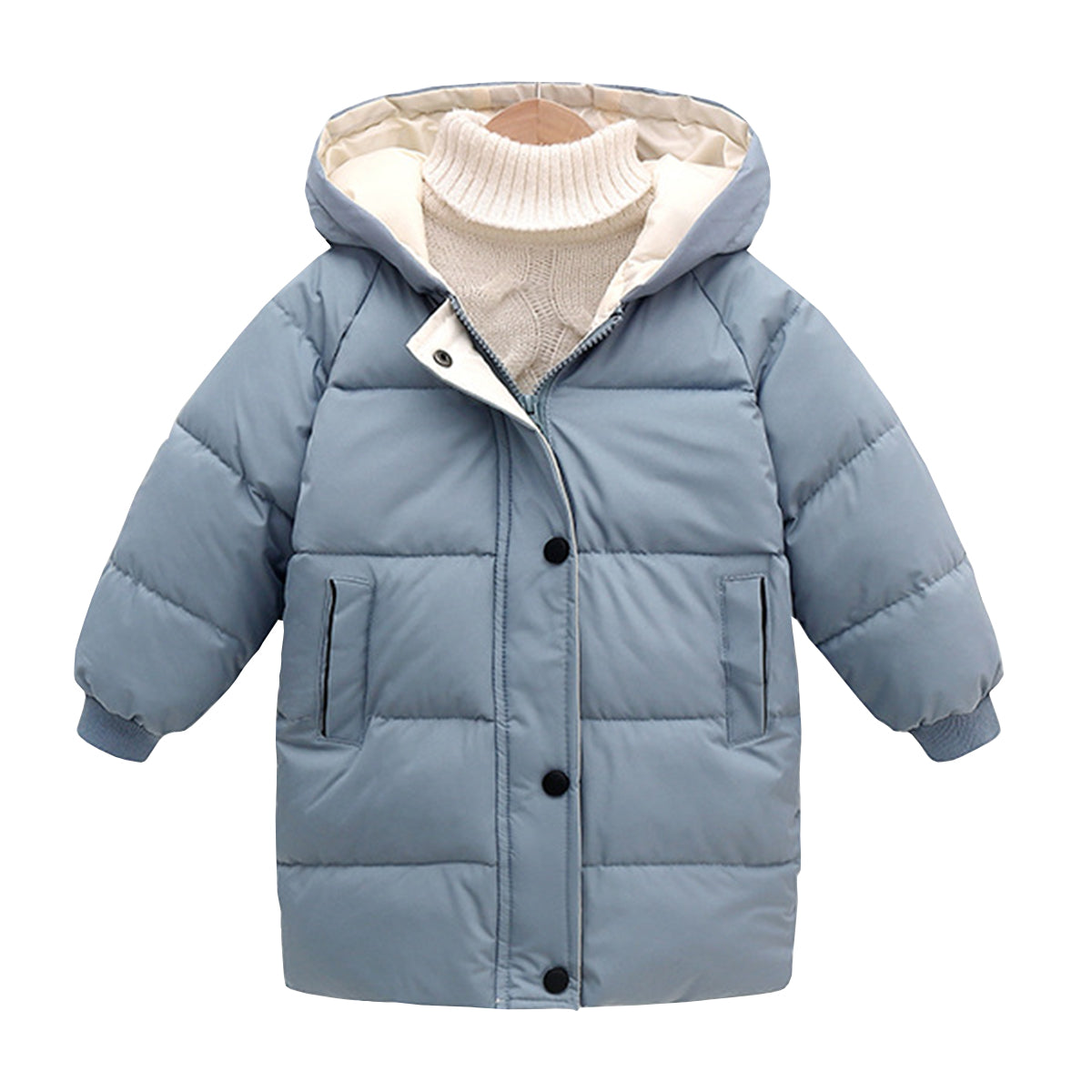 Kids Warm Hooded Parka Winter Jacket for Boys and Girls