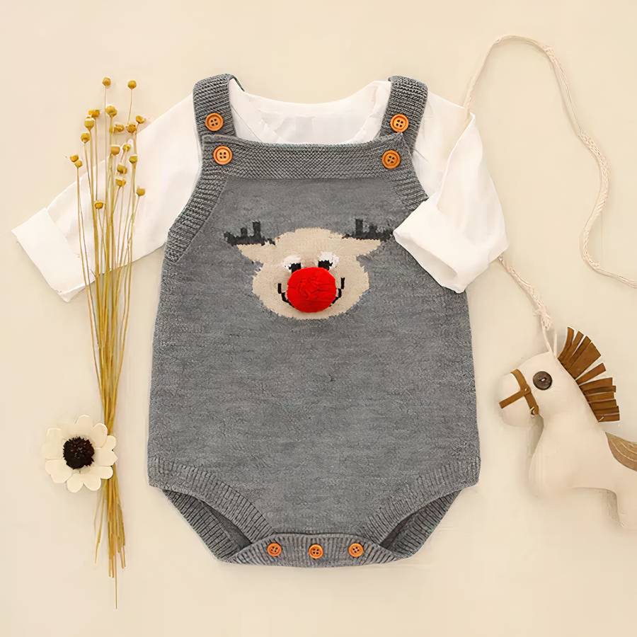 Baby Boy and Girl Knit Romper Cotton Sleeveless Infant Jumpsuit