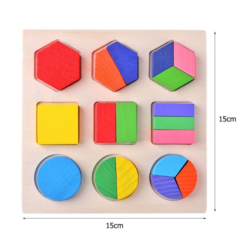 Montessori Geometric Shapes Puzzle for Kids Educational Toy