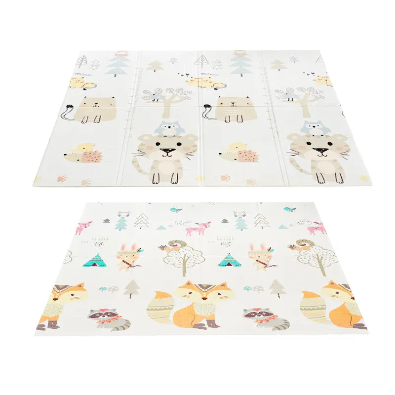 Foldable Play Mat for Babies and Kids Soft Play Rug Durable Activity Gym Mat