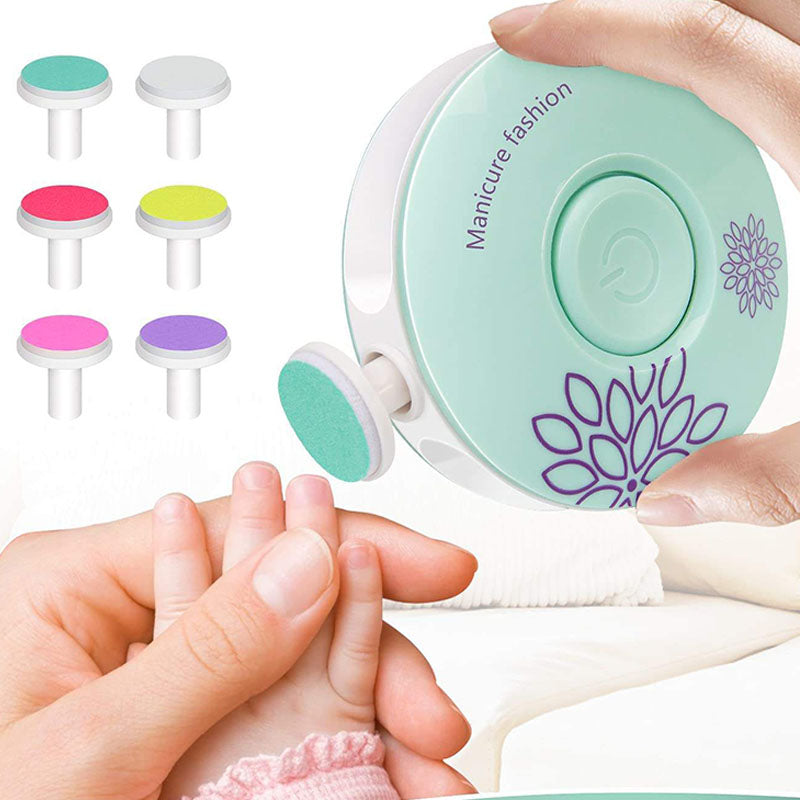 Electric Baby Nail File Safe Infant Manicure Grinder Kit
