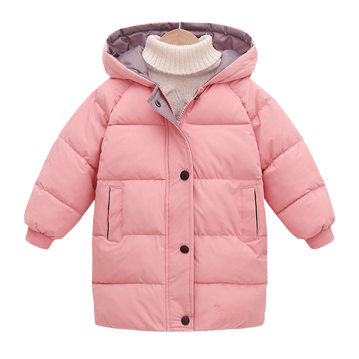 Kids Warm Hooded Parka Winter Jacket for Boys and Girls