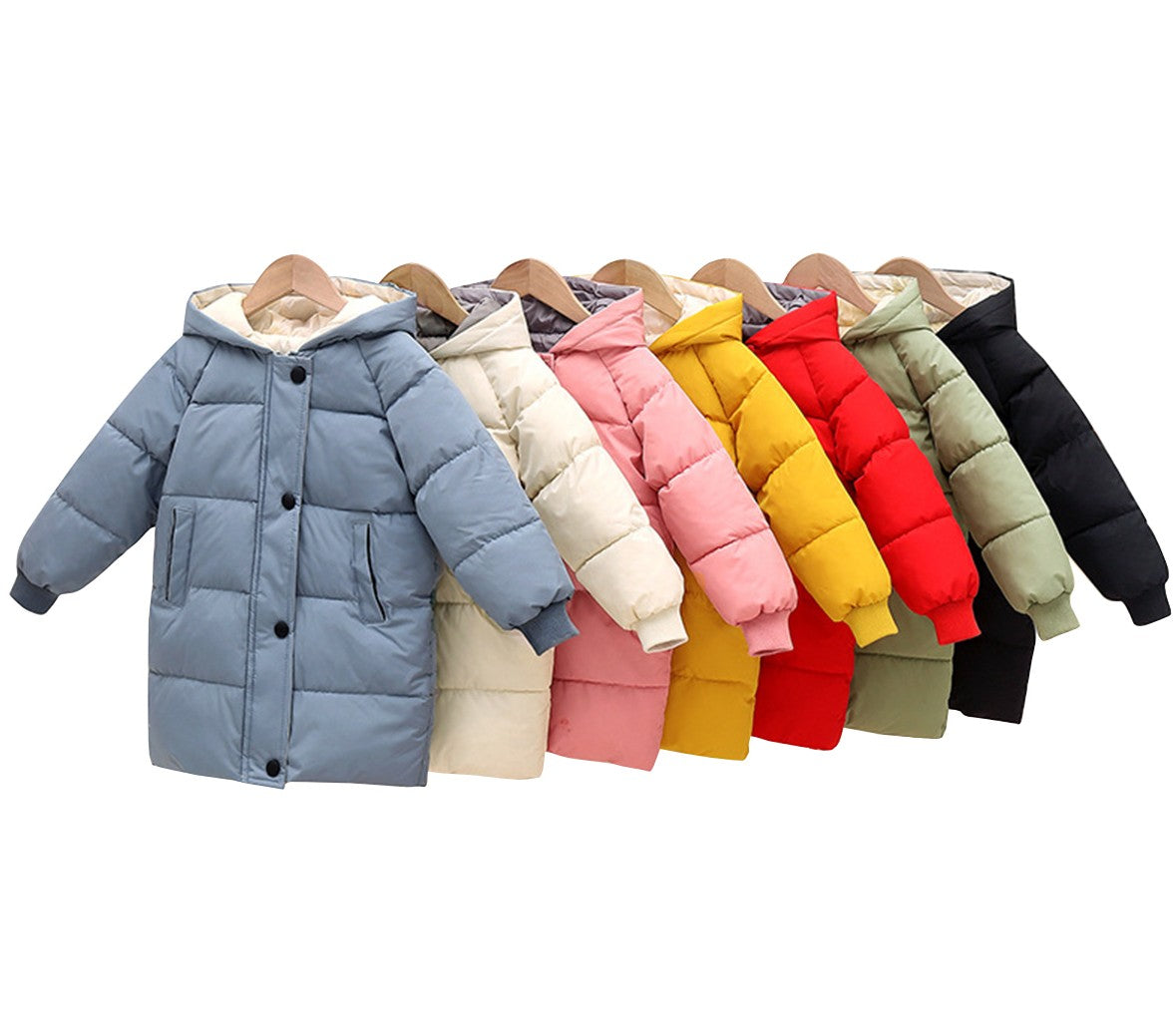 Kids Warm Hooded Parka Winter Jacket for Boys and Girls