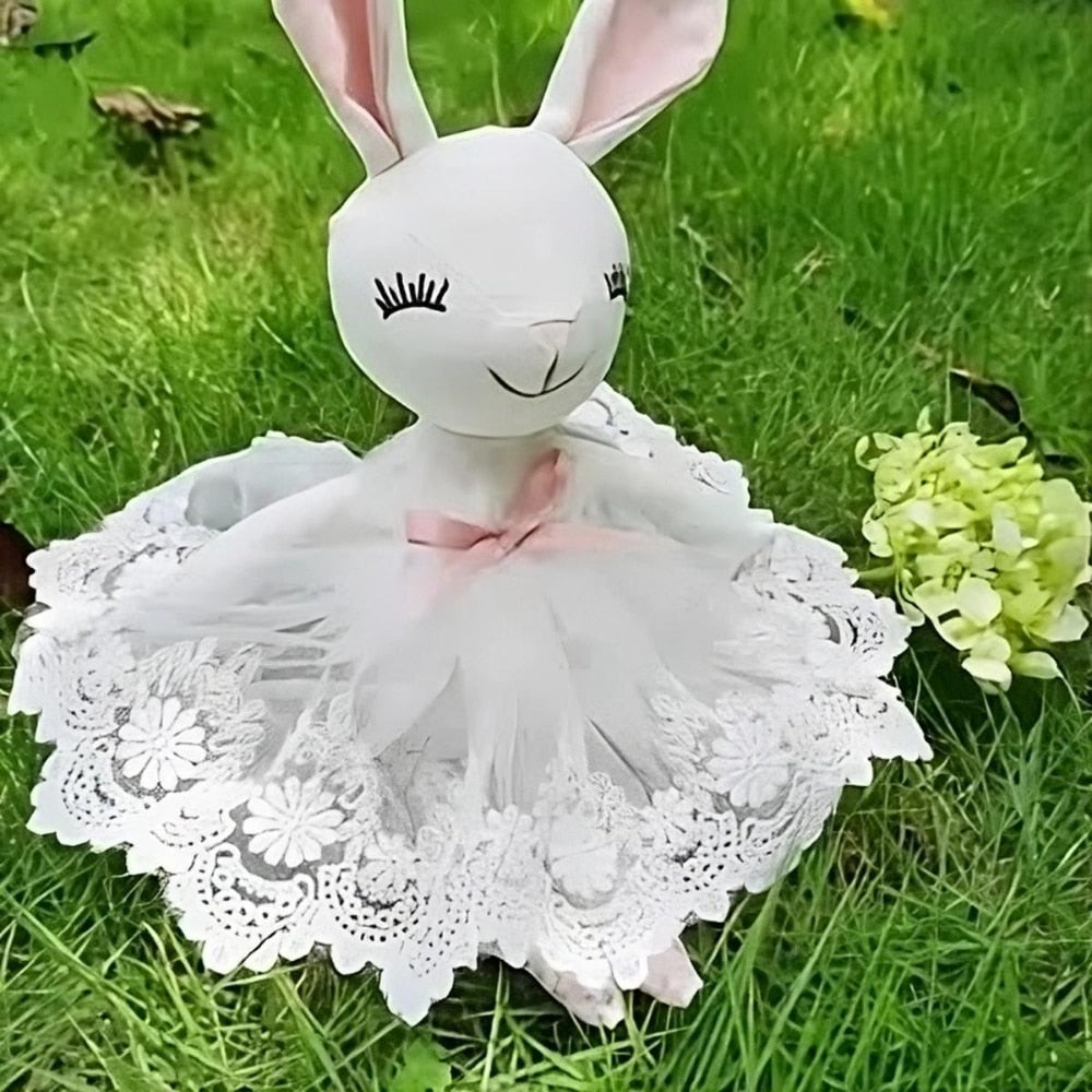 Baby Bunny Comforter Plush Lovey Soft Security Blanket for Newborns Toddler