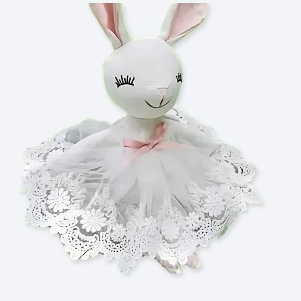 Baby Bunny Comforter Plush Lovey Soft Security Blanket for Newborns Toddler