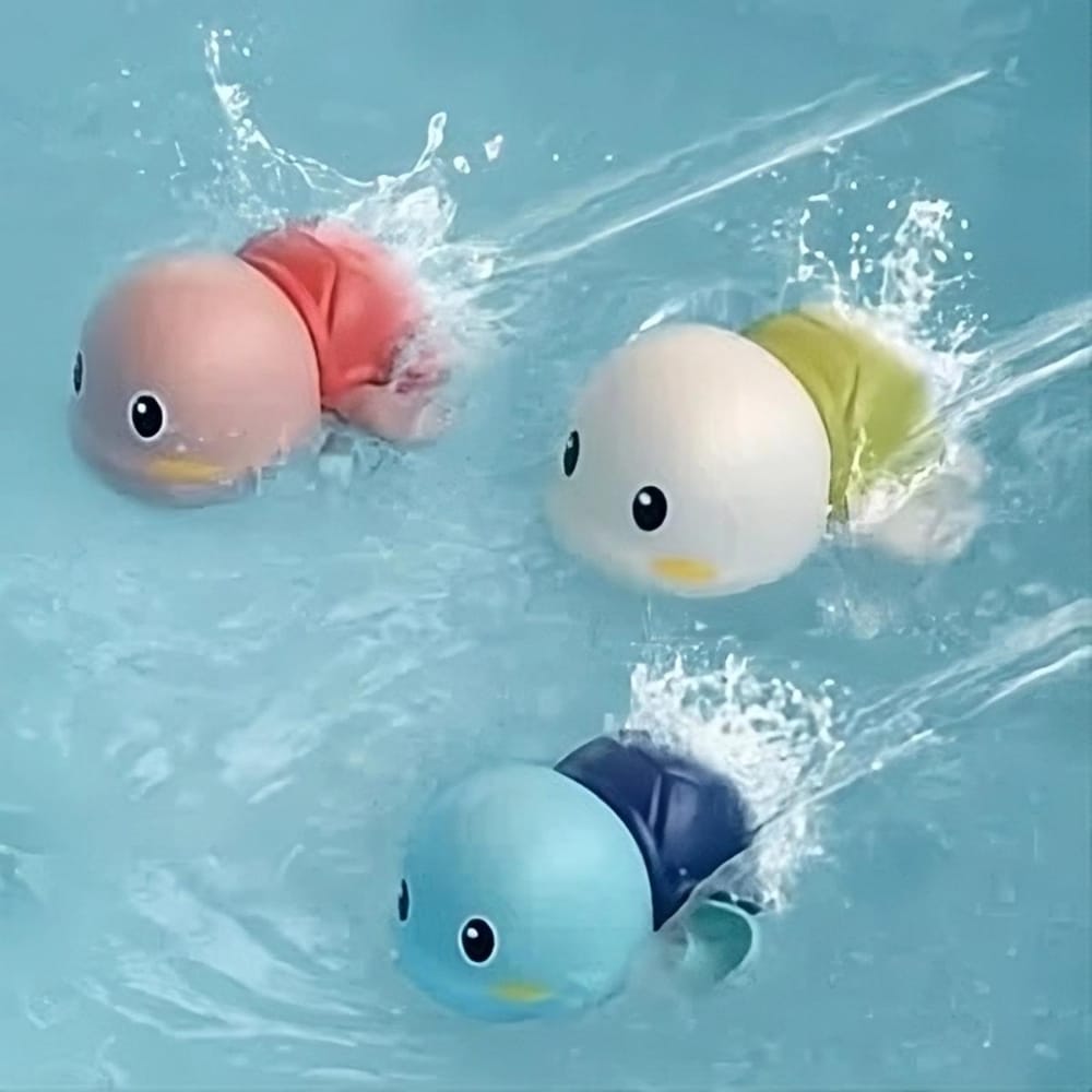 Floating Turtle Baby Bath Toy Soft Waterproof Bath Toy for Infant Toddler