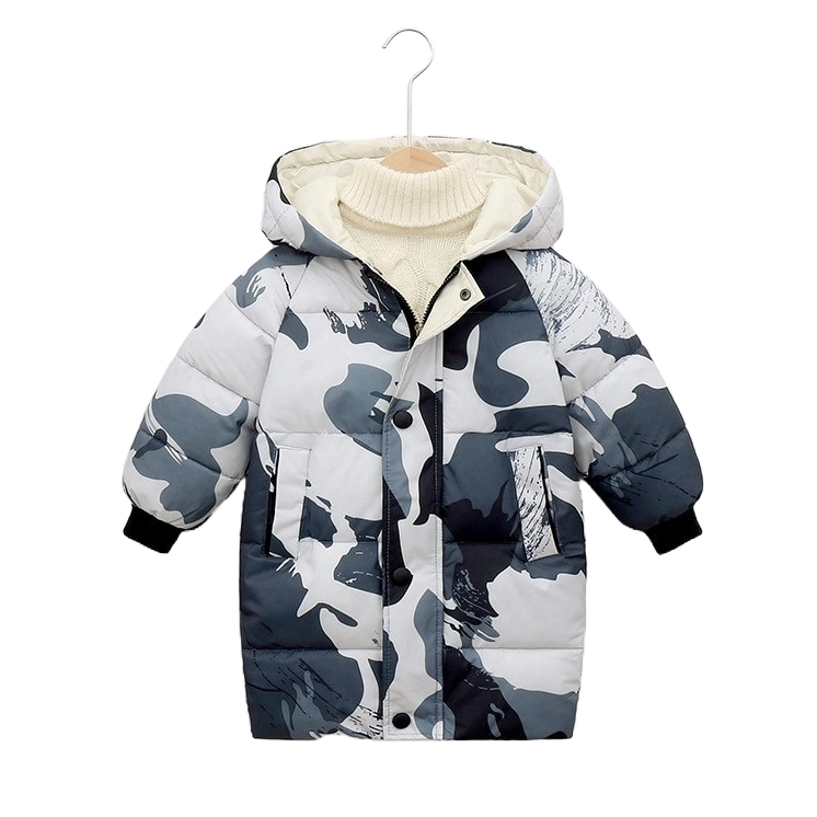 Kids Warm Hooded Parka Winter Jacket for Boys and Girls