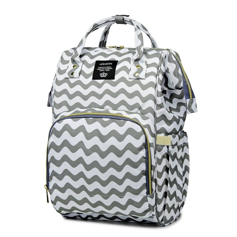 Lequeen Baby Diaper Backpack Bag for Moms and Dads Spacious Travel Changing Bag