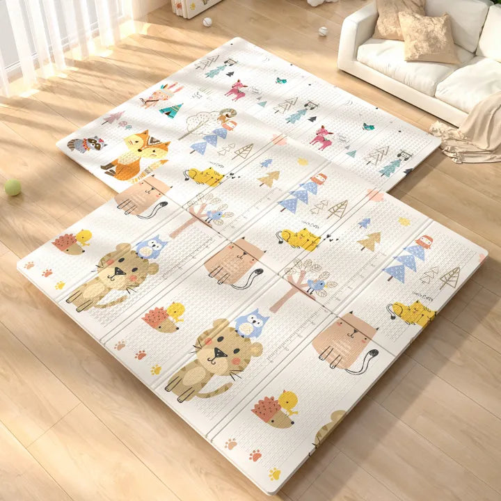 Foldable Play Mat for Babies and Kids Soft Play Rug Durable Activity Gym Mat